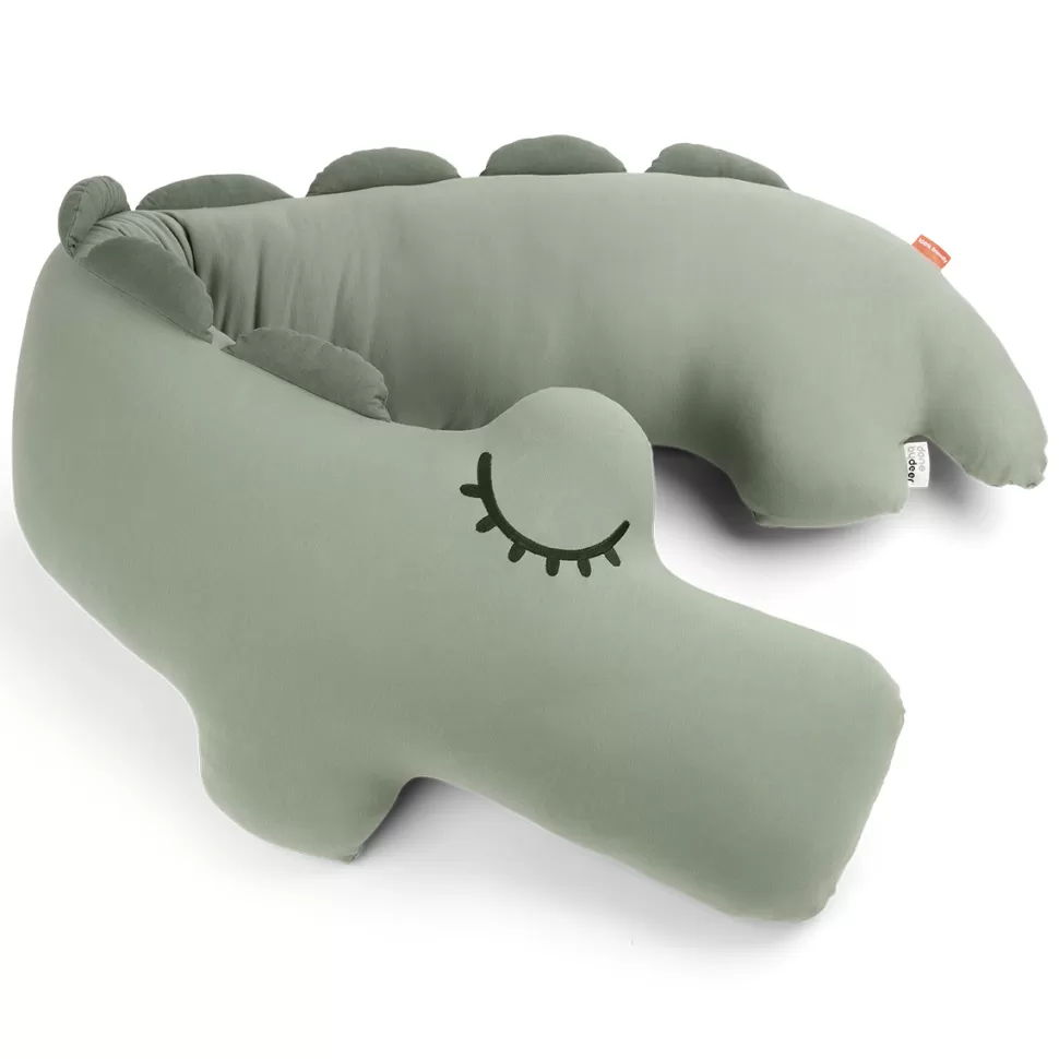 Done by Deer Allaitement>Coussin de Maternité et d'Allaitement - Croco Vert