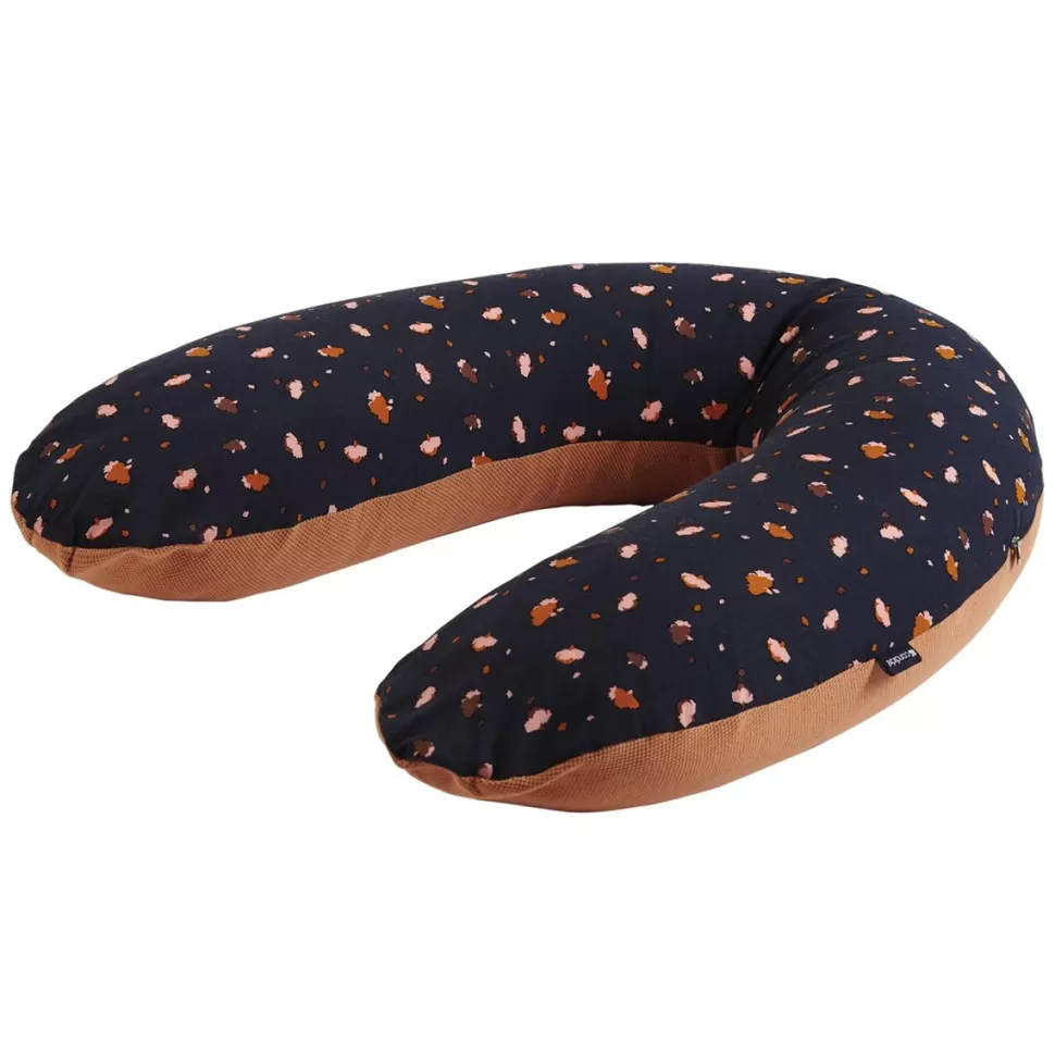 Candide Allaitement>Coussin de Maternité et d'Allaitement Jersey - Fleurs Cassonade