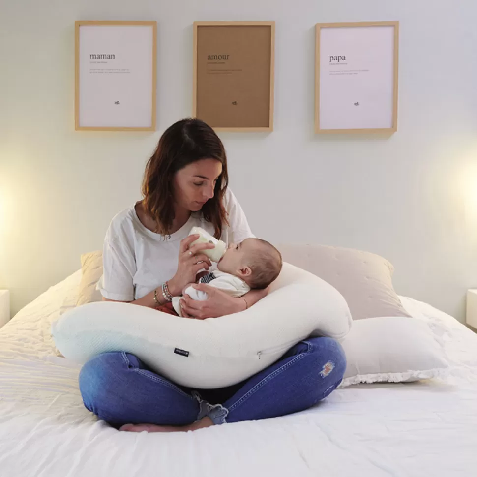 Candide Allaitement>Coussin de Maternité et d'Allaitement Multirelax Organic Coton - Beige