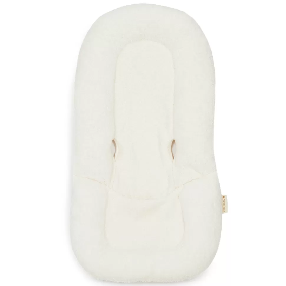 Nobodinoz Transat>Coussin de Transat pour Nouveau-né en Eponge de Coton Bio Growing Green - Naturel