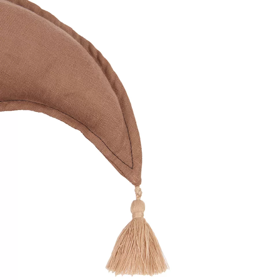 Nobodinoz Décoration>Coussin Lune L1N0 - Noisette