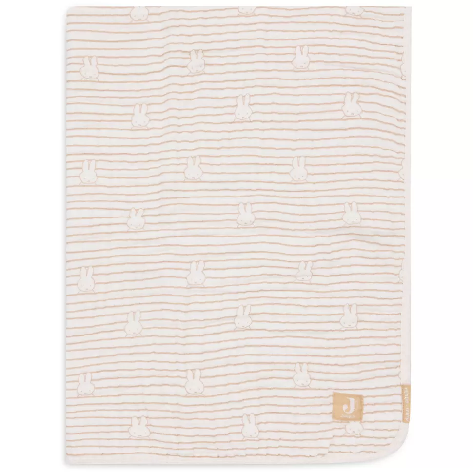 Jollein Literie Bébé>Couverture Berceau - Miffy Stripe Biscuit