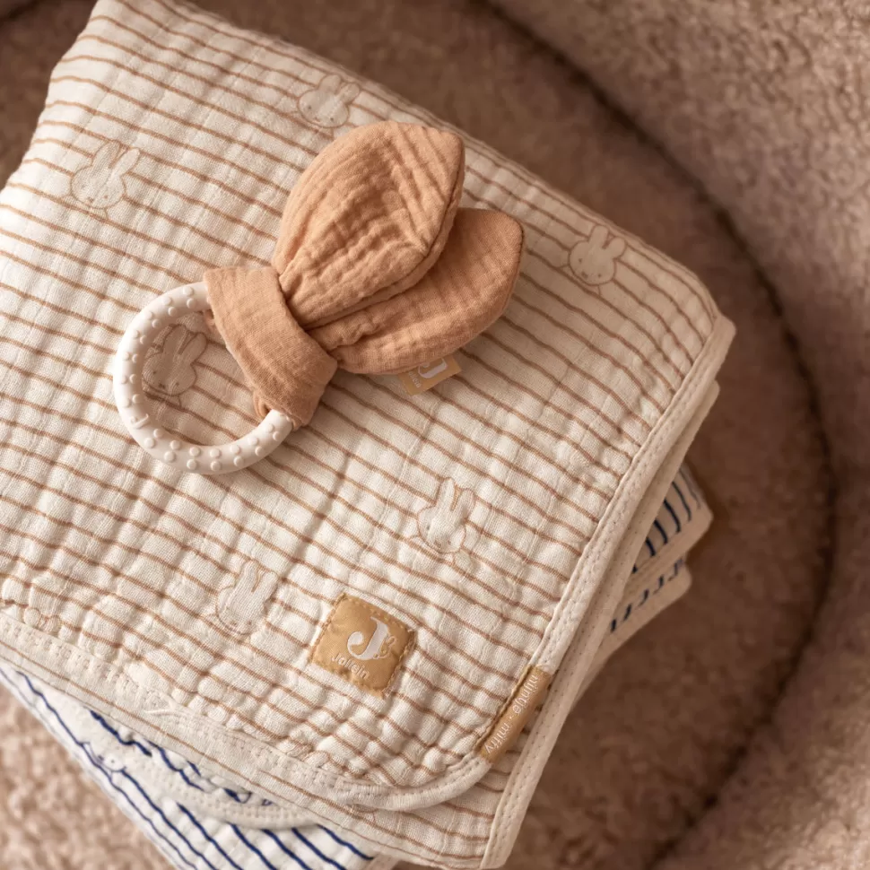 Jollein Literie Bébé>Couverture Berceau - Miffy Stripe Biscuit