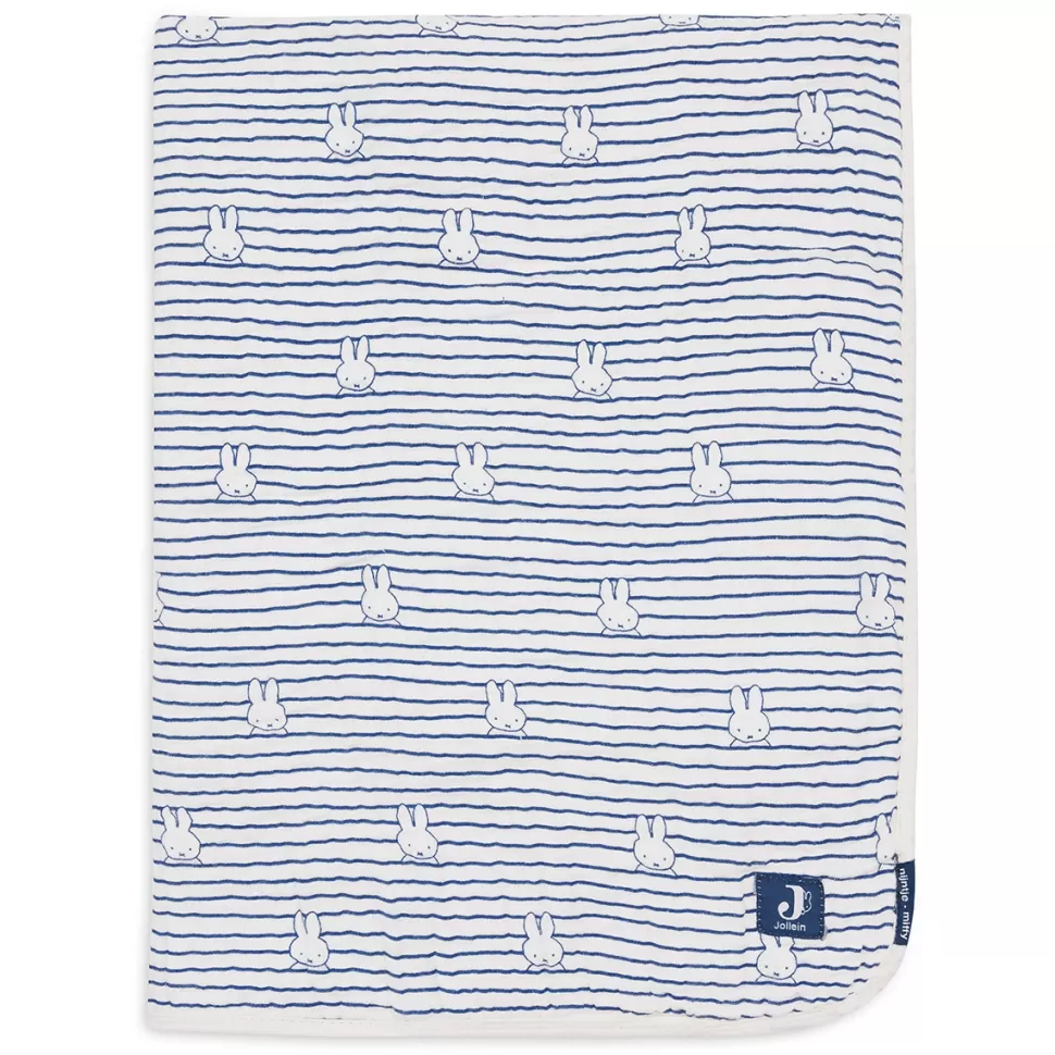 Jollein Literie Bébé>Couverture Berceau - Miffy Stripe Navy