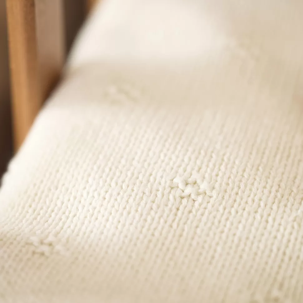 Jollein Literie Bébé>Couverture Berceau Cosy Knit - Ivory Velvet