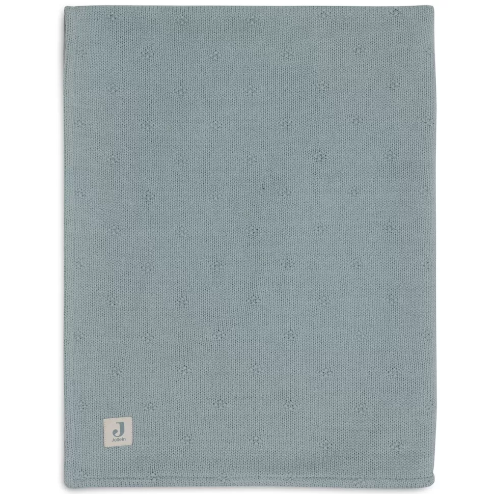 Jollein Literie Bébé>Couverture Berceau Cosy Knit - Sea Green Velvet