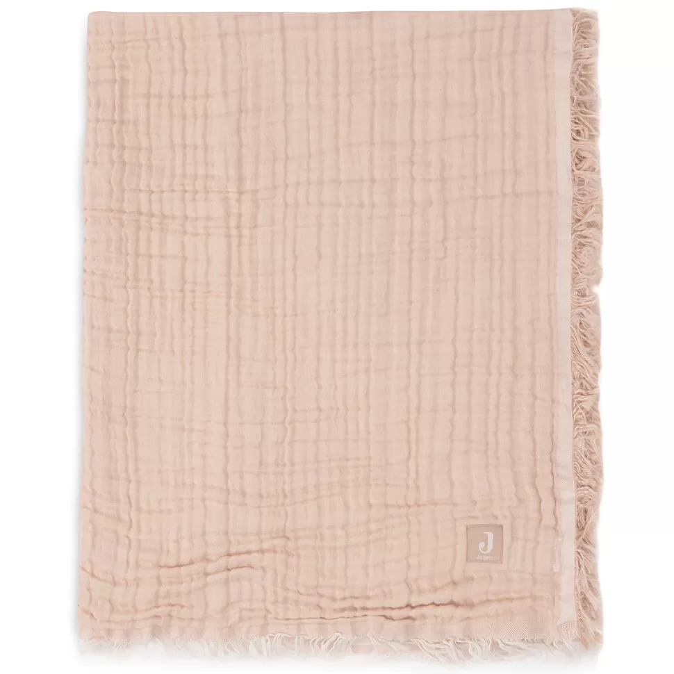 Jollein Literie Bébé>Couverture Berceau Fringe - Moonstone & Ivory