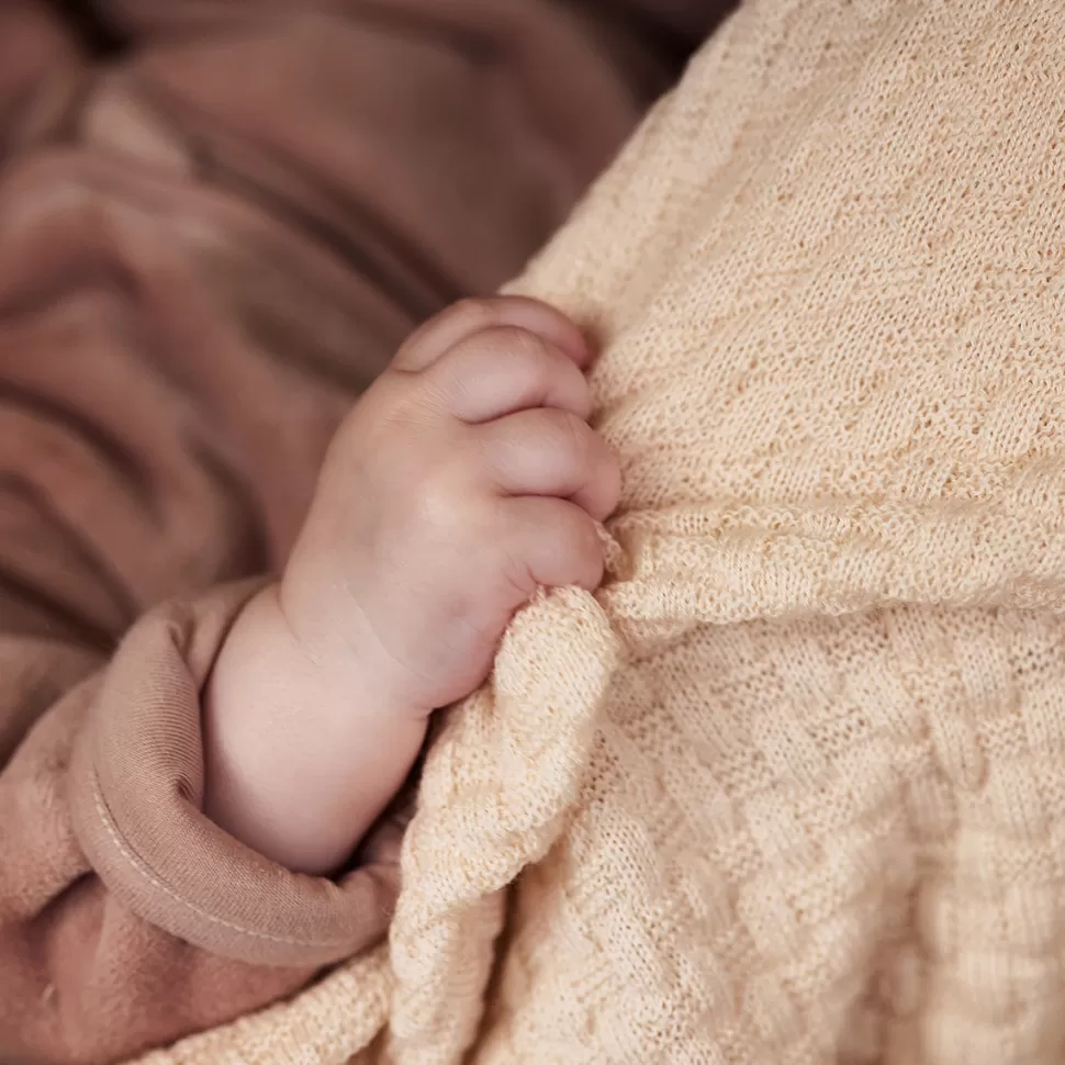Jollein Literie Bébé>Couverture Berceau Weave Knit - Oatmeal
