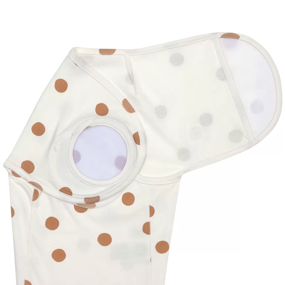 LÄSSIG Gigoteuse>Couverture d'Emmaillotage Cozy Colors Big Dots Blanc Cassé - 0/3 Mois