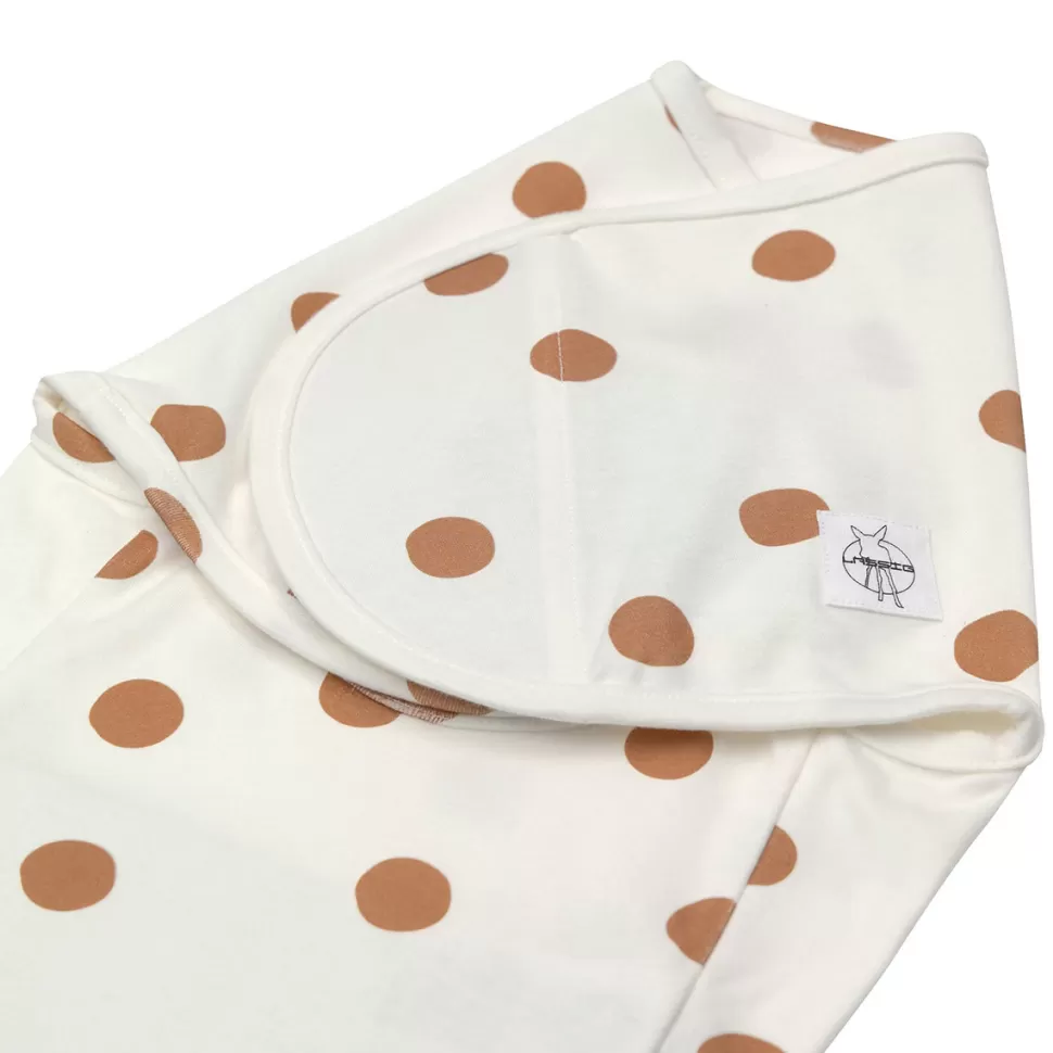 LÄSSIG Gigoteuse>Couverture d'Emmaillotage Cozy Colors Big Dots Blanc Cassé - 0/3 Mois