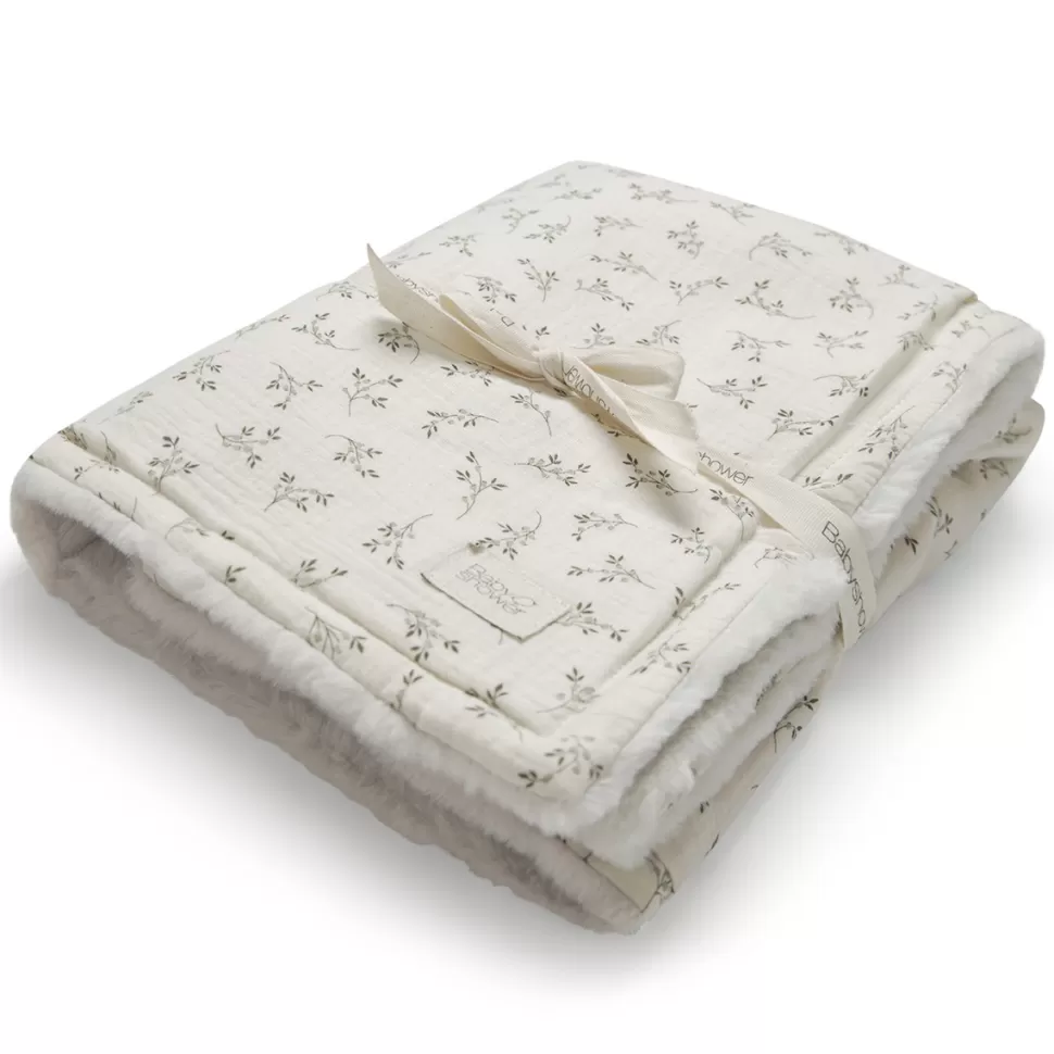 Babyshower Literie Bébé>Couverture Polaire - Olive Bloom
