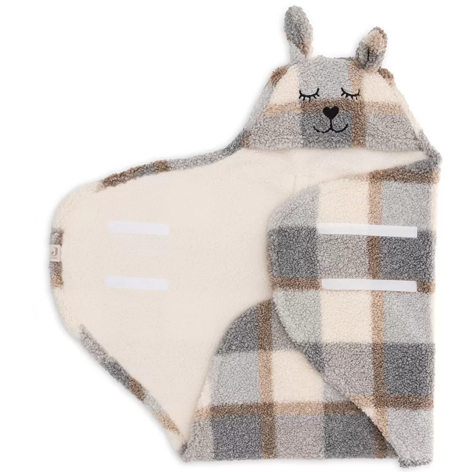 Jollein Chancelière>Couverture Portefeuille Bunny Check - Boucle