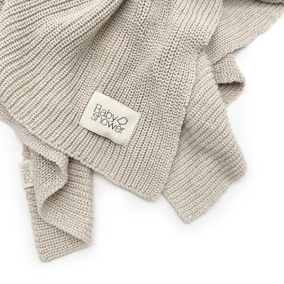 Babyshower Literie Bébé>Couverture Tricot - Beige
