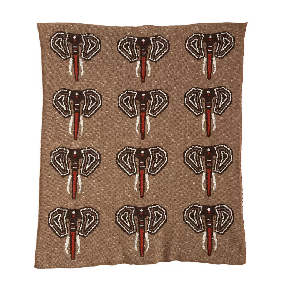 Quax Literie Bébé>Couverture Tricot On the Go XL - Eléphant