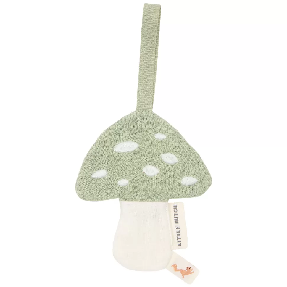 Little Dutch Succion>Doudou Attache Sucette Champignon Forest Friends - Vert