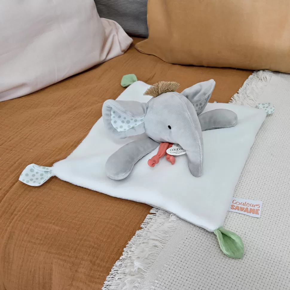 Doudou et Compagnie Doudou>Doudou Eléphant Couleurs Savane