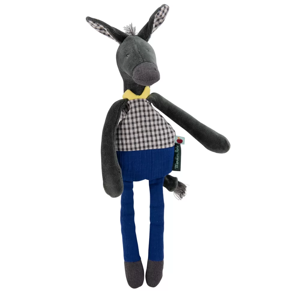 Moulin Roty Doudou>Doudou Hochet Âne - Pomme des Bois