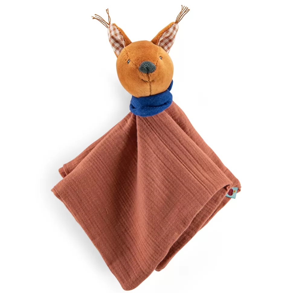 Moulin Roty Doudou>Doudou Lange Ecureuil - Pomme des Bois