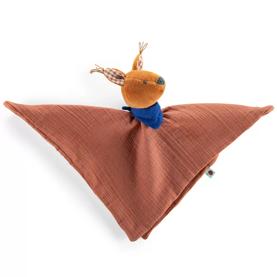 Moulin Roty Doudou>Doudou Lange Ecureuil - Pomme des Bois