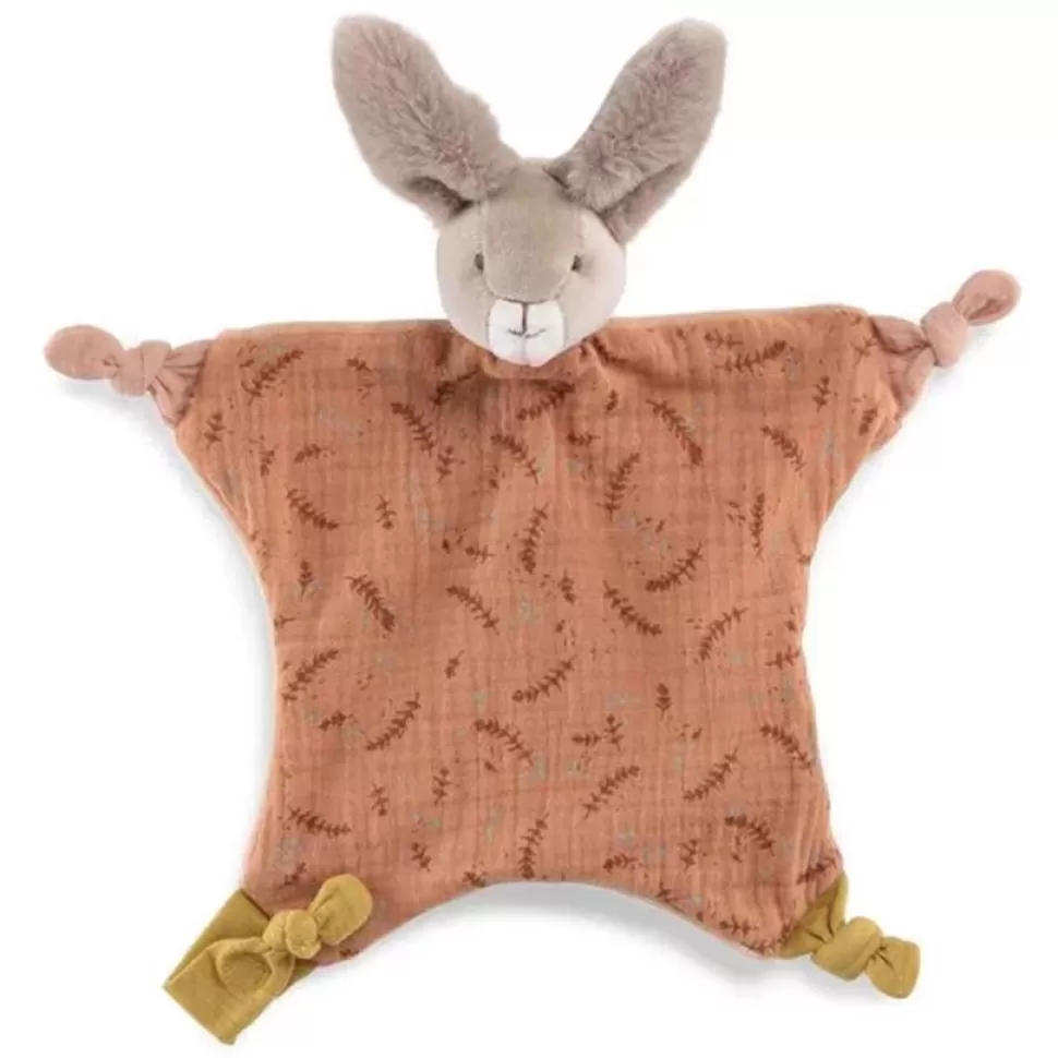 Moulin Roty Doudou>Doudou Lapin Argile - Trois Petits Lapin