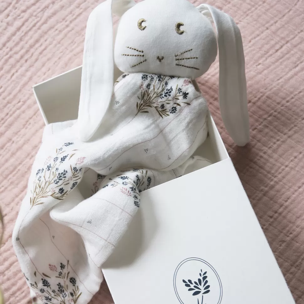 Maison Charlotte Doudou>Doudou Lapin Edgar - Madeleine Multicolore