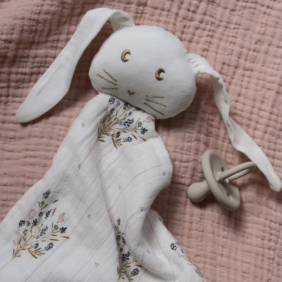 Maison Charlotte Doudou>Doudou Lapin Edgar - Madeleine Multicolore