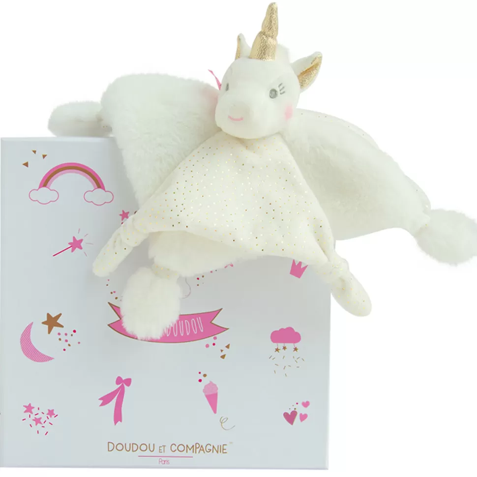 Doudou et Compagnie Doudou>Doudou Licorne - Or
