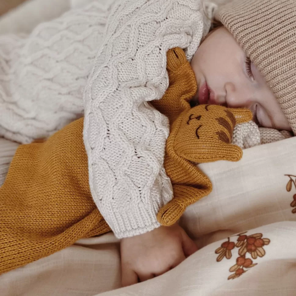Main Sauvage Doudou>Doudou Plat Tricoté Tigre