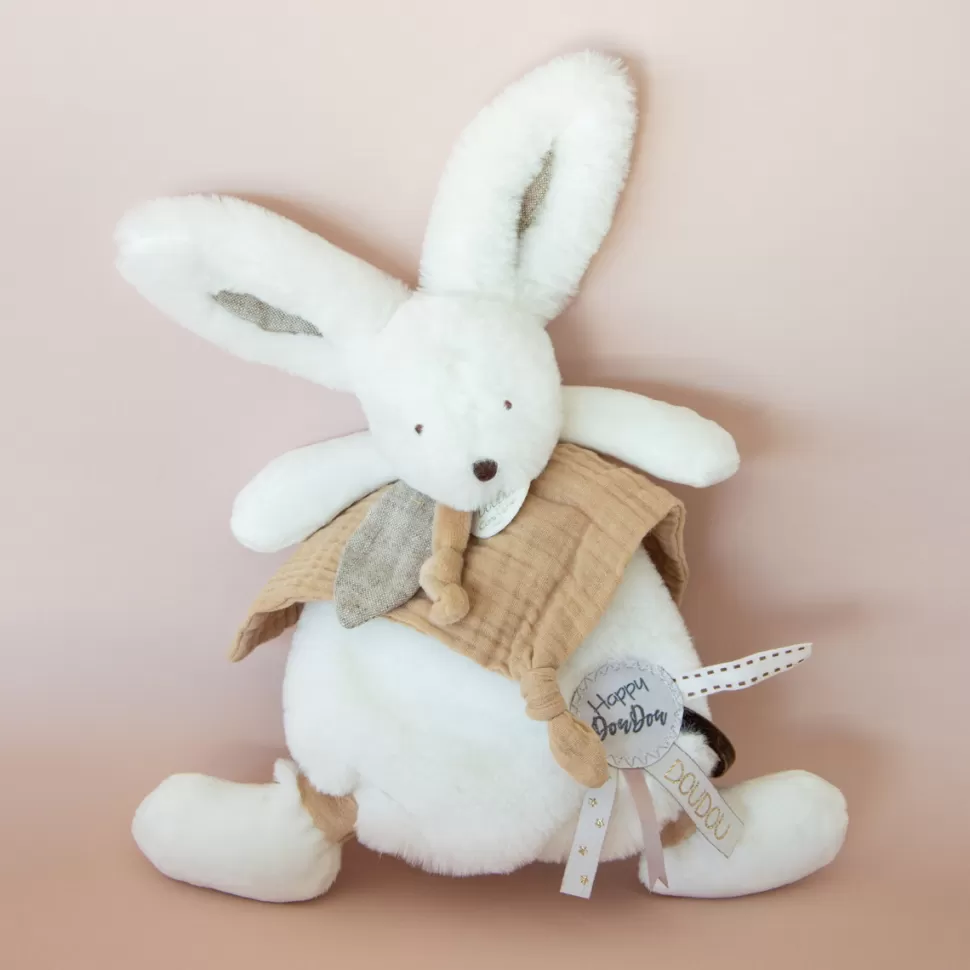 Doudou et Compagnie Doudou>Doudou Pompon Happy Wild - Naturel