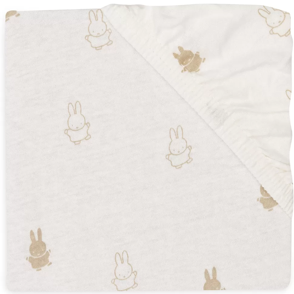 Jollein Literie Bébé>Drap Housse Berceau Happy Miffy Nougat - 40 x 80 cm