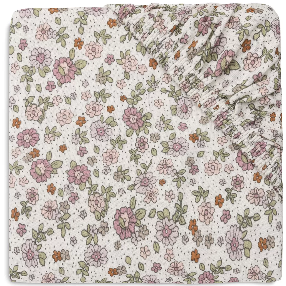 Jollein Literie Bébé>Drap Housse Jersey Retro Flowers - 60 x 120 cm