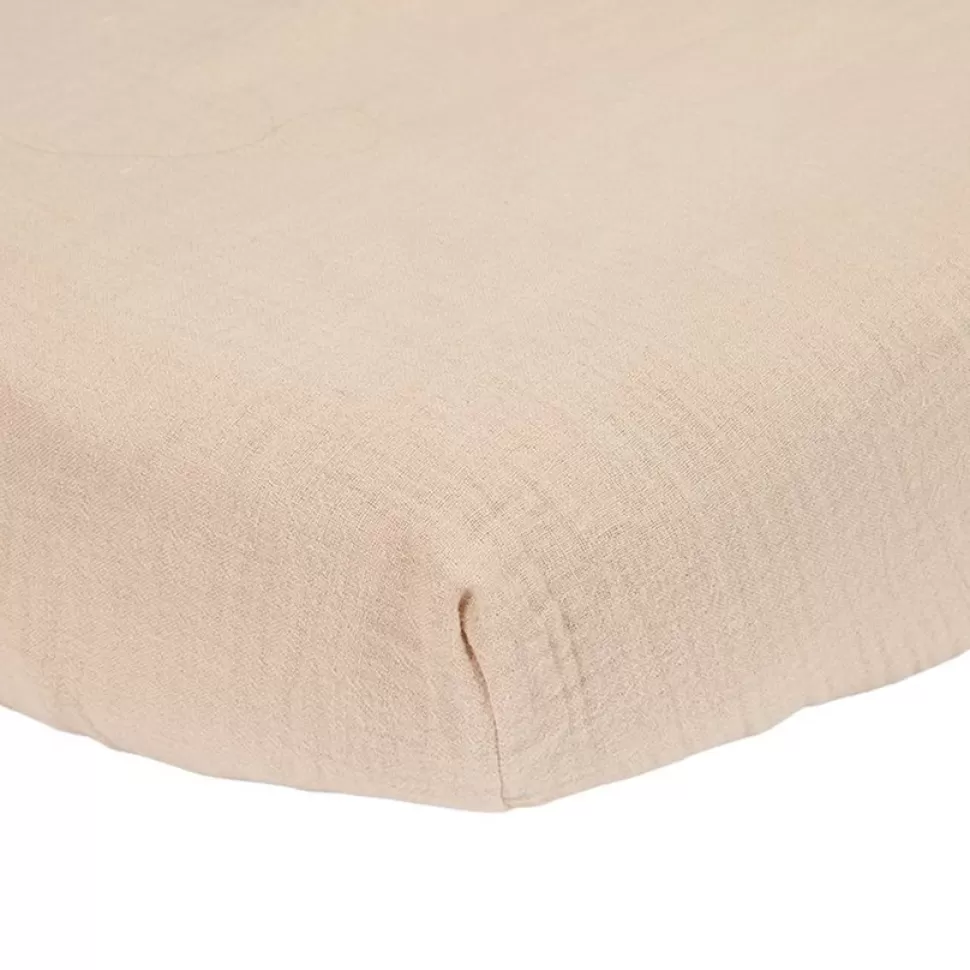 Little Dutch Literie Bébé>Drap Housse Mousseline Newborn Naturals Beige - 60 x 120 cm