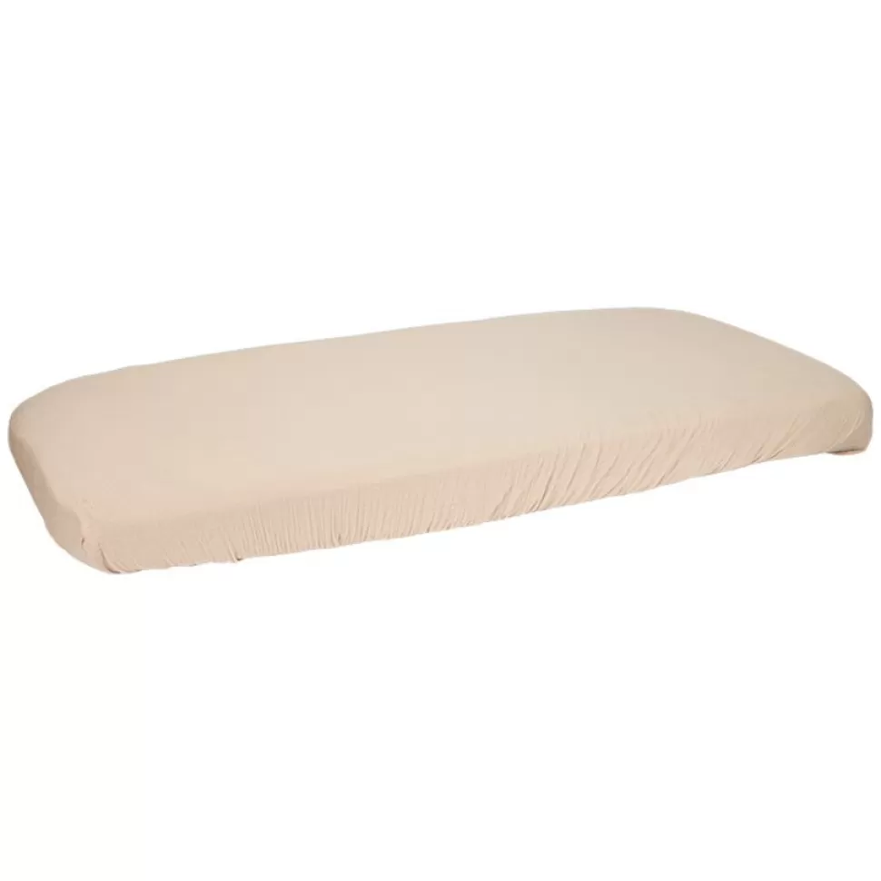 Little Dutch Literie Bébé>Drap Housse Mousseline Newborn Naturals Beige - 60 x 120 cm