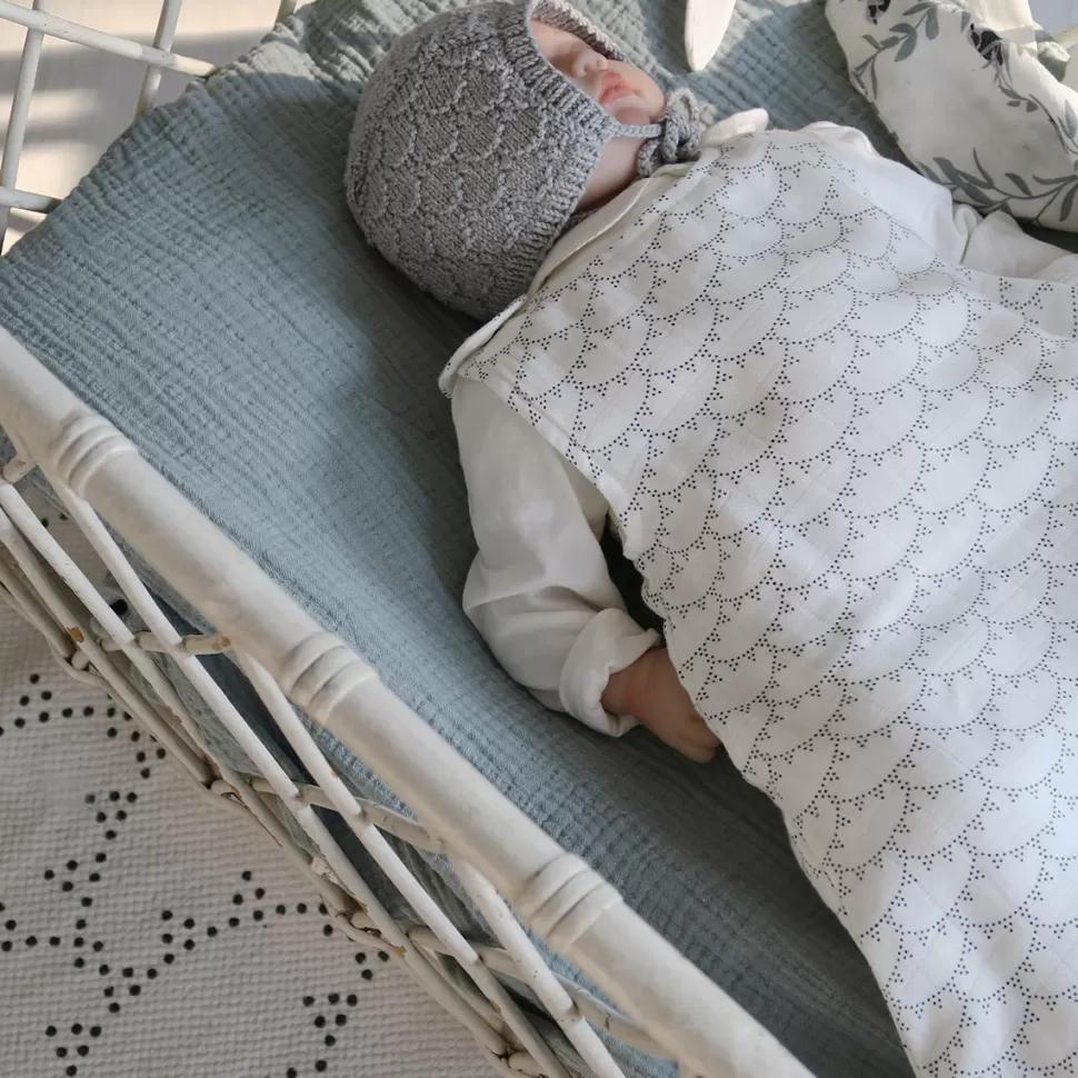 Maison Charlotte Literie Bébé>Drap Housse Vert - 70 x 140 cm