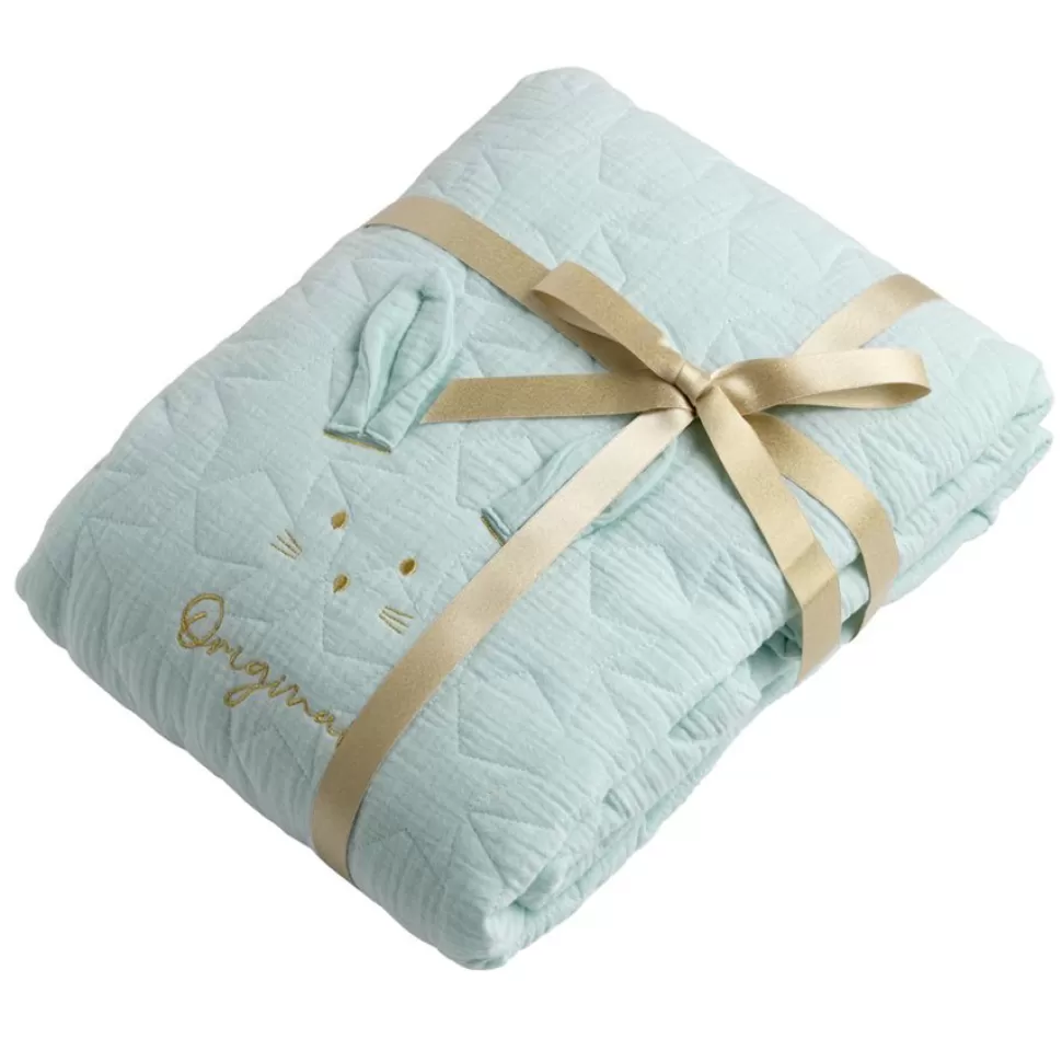 Sauthon Original Literie Bébé>Edredon Original Galopin - Bleu Aqua