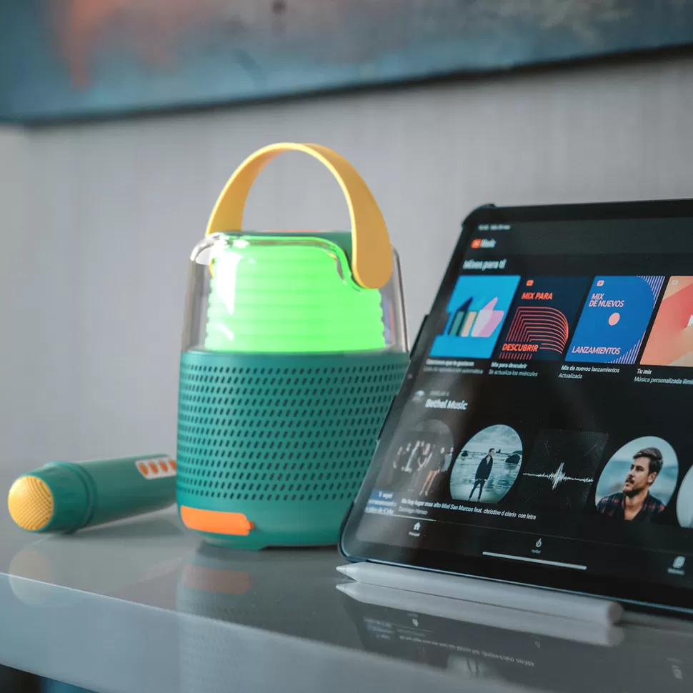 MOB Mes Premiers Jouets>Enceinte Karaoké - Bleu