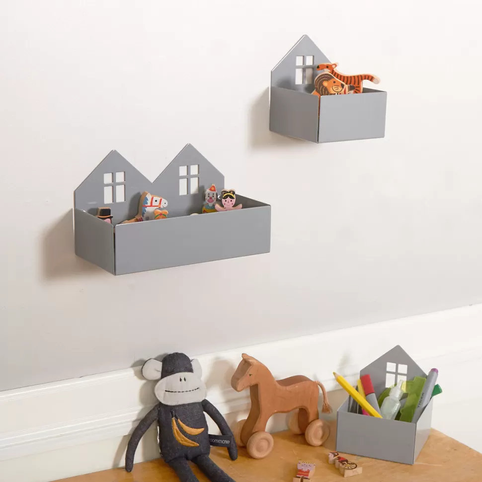Roommate Meuble Bébé>Etagère Maison Duo - Gris