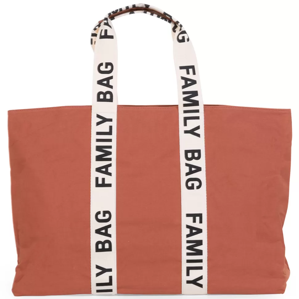 Childhome Sac À Langer>Family Bag Signature Canvas - Terracotta