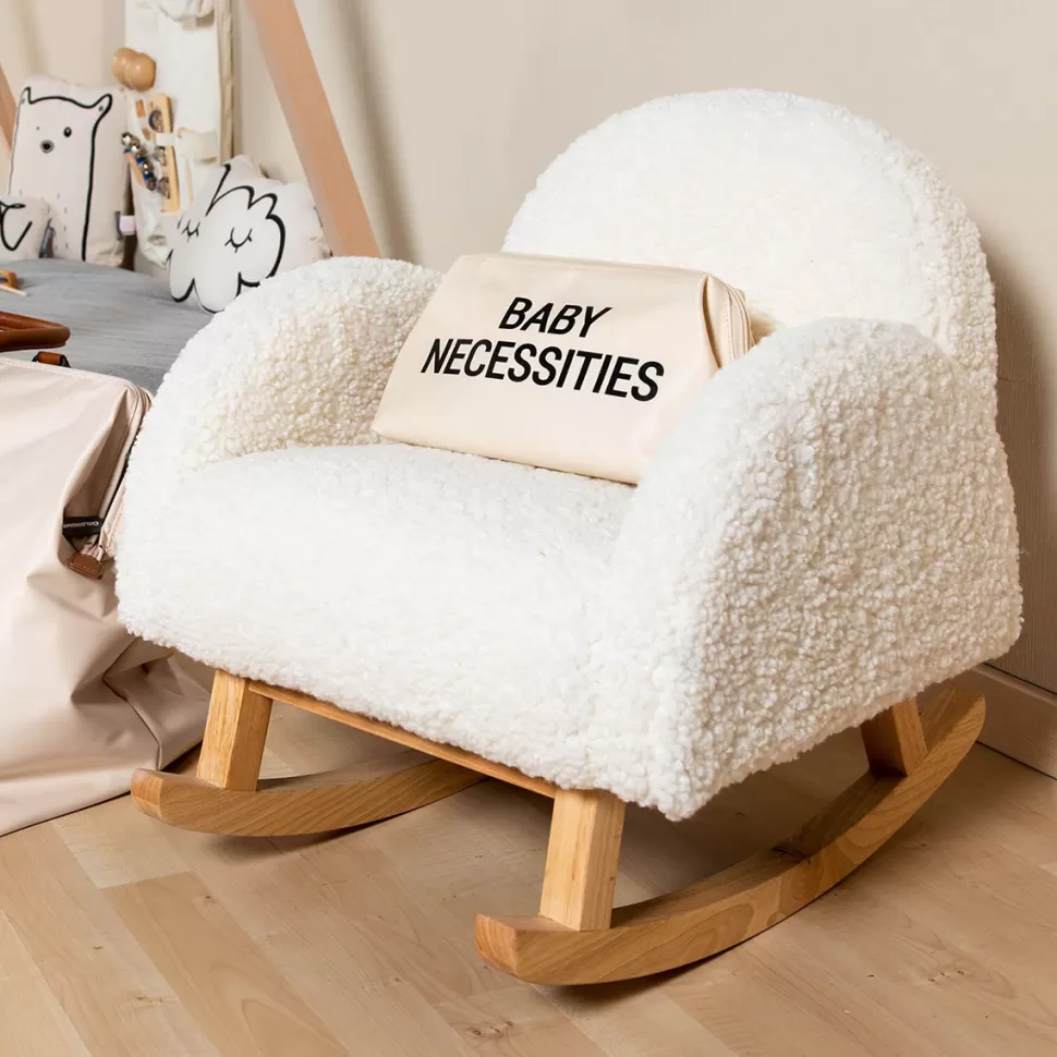 Childhome Meuble Bébé>Fauteuil à Bascule pour Enfant - Teddy Ecru