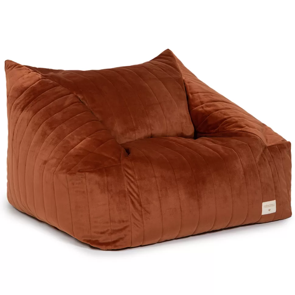 Nobodinoz Meuble Bébé>Fauteuil Chelsea Velvet - Wild Brown