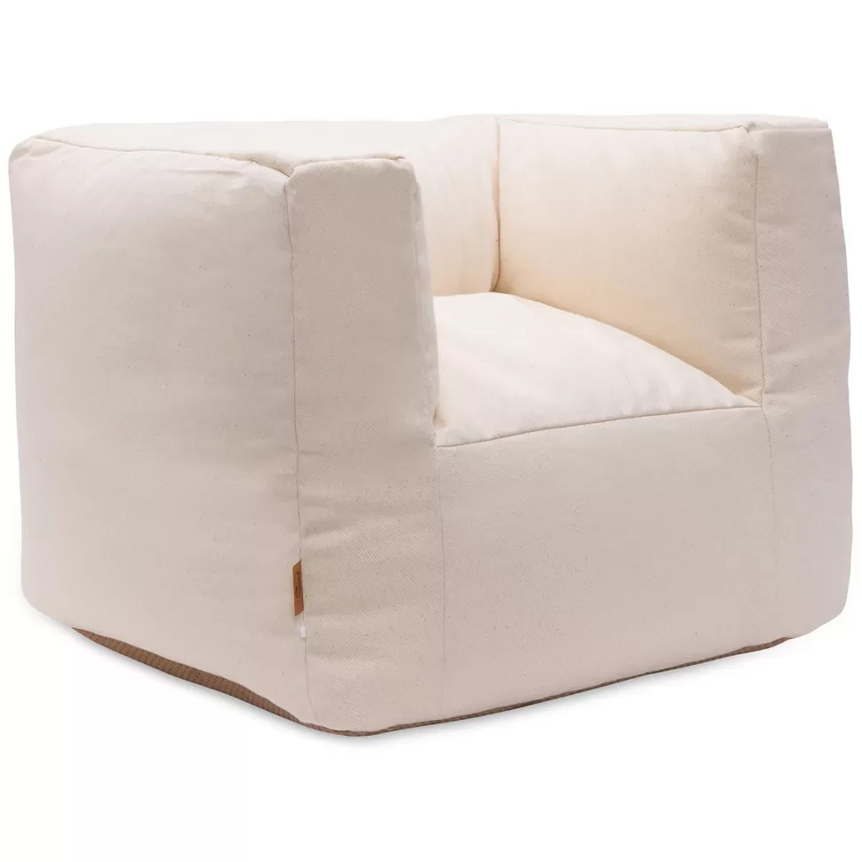 Jollein Meuble Bébé>Fauteuil Pouf Twill - Natural