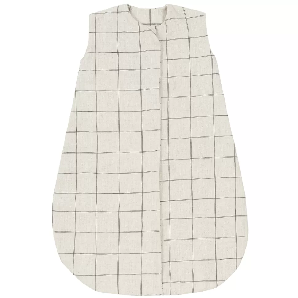 Nobodinoz Gigoteuse>Gigoteuse Légère L1N0 Charcoal Grid - 0/6 Mois