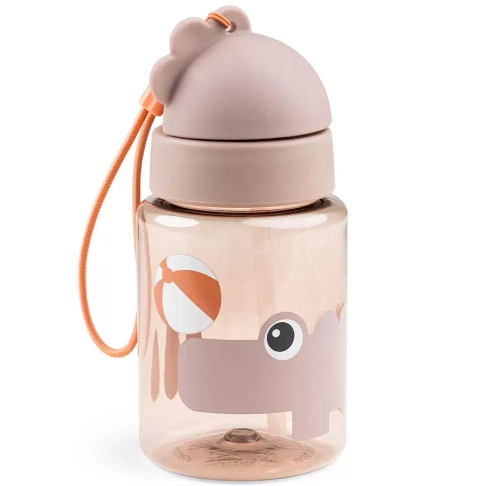 Done by Deer Repas>Gourde avec Paille Playground Rose - 280 ml