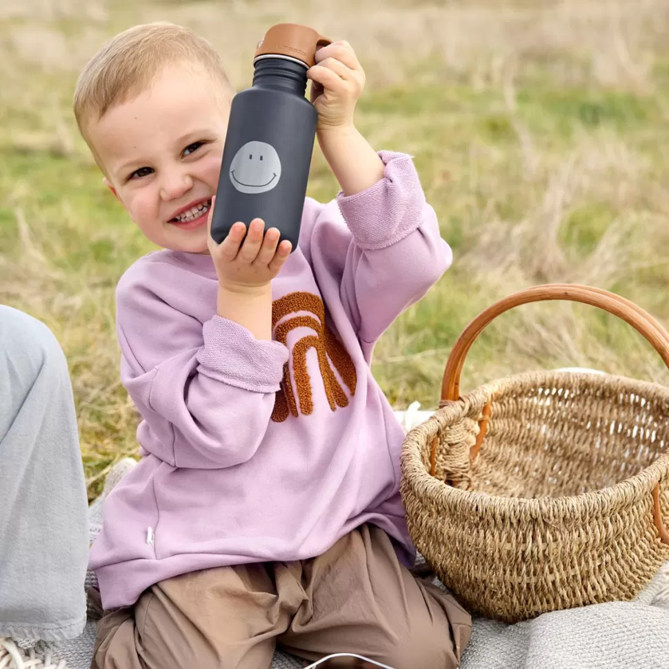 LÄSSIG Repas>Gourde Little Gang Smile Navy - 500 ml