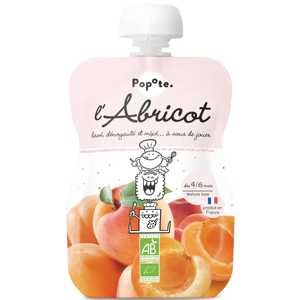 Popote Nourriture Bébé>Gourde Repas Bio Abricot - 120 g