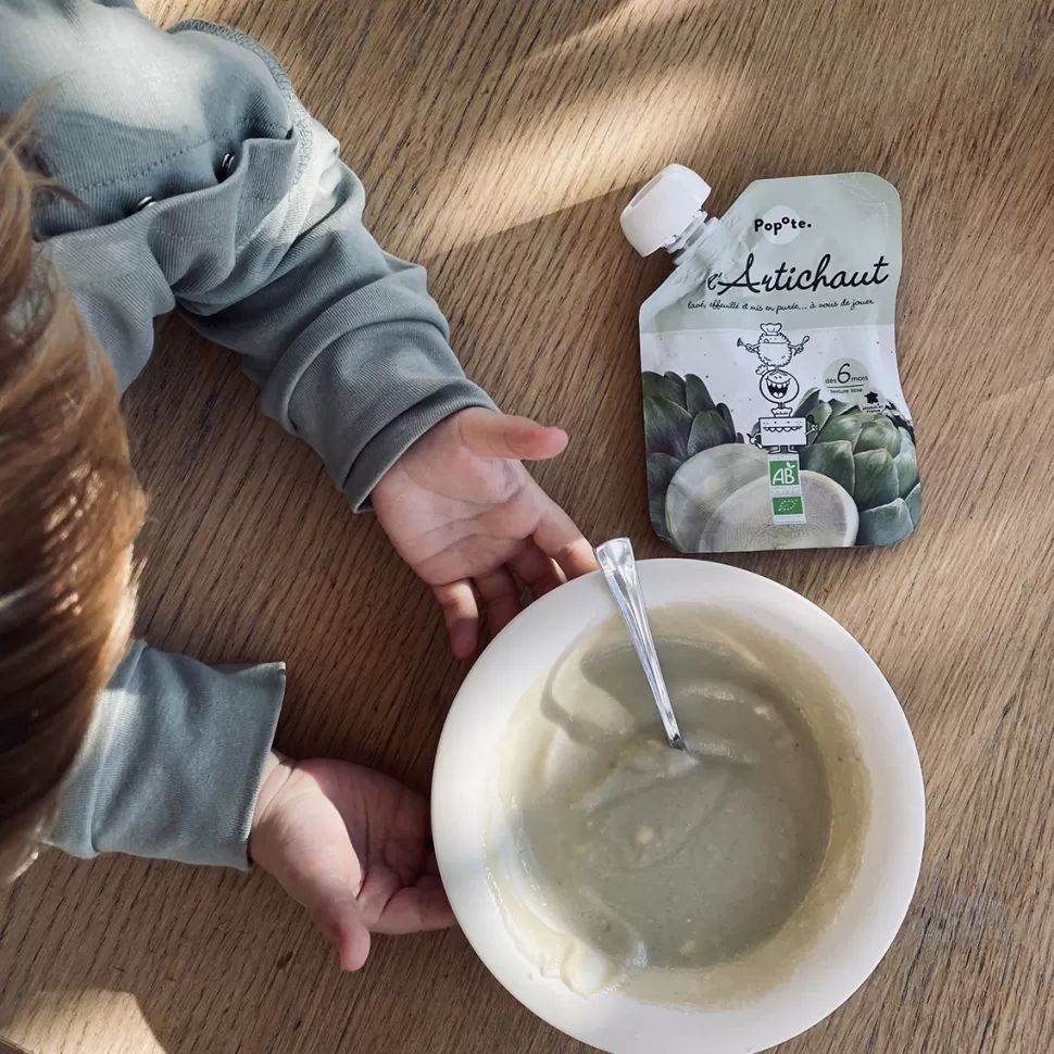 Popote Nourriture Bébé>Gourde Repas Bio Artichaut - 120 g