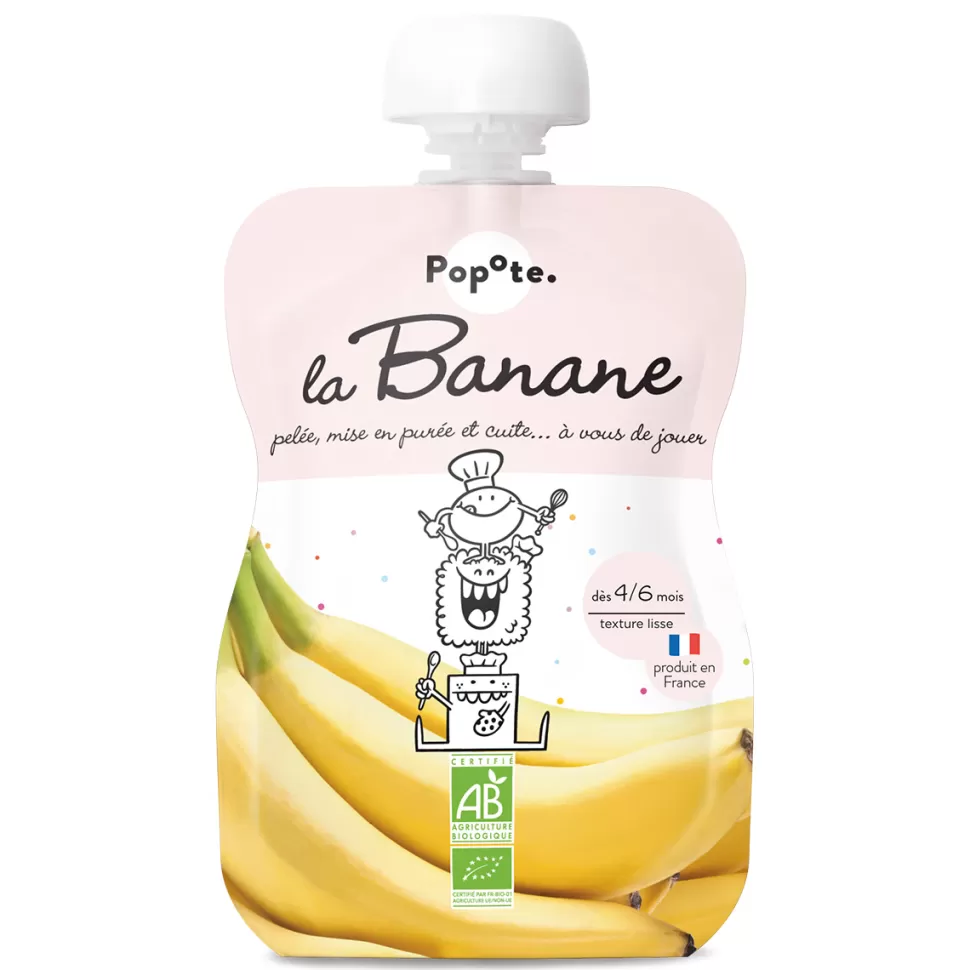 Popote Nourriture Bébé>Gourde Repas Bio Banane - 120 g