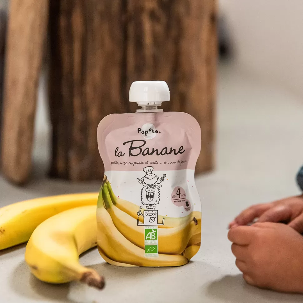 Popote Nourriture Bébé>Gourde Repas Bio Banane - 120 g