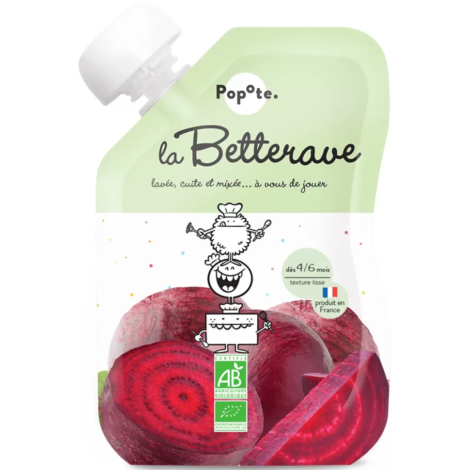 Popote Nourriture Bébé>Gourde Repas Bio Betterave - 120 g