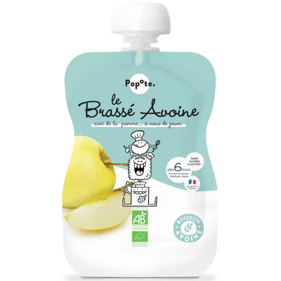 Popote Nourriture Bébé>Gourde Repas Bio Brassé Avoine Pomme - 100 g